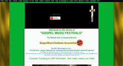 Desktop Screenshot of gospelmusicfestivals.net