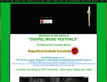Tablet Screenshot of gospelmusicfestivals.net
